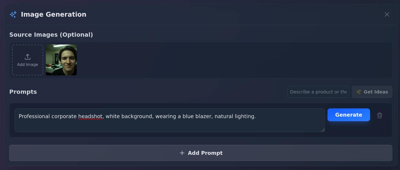 Step 3 — Write a Prompt for Your Headshot Style